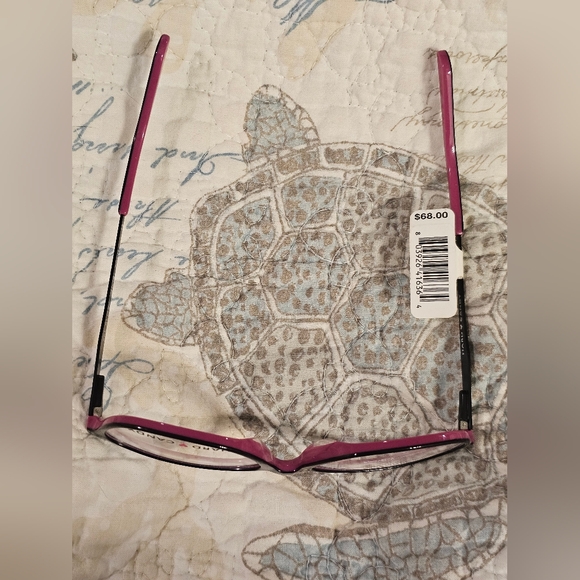 NWT Hard Candy size 52□ 16-135 fusia & black plastic glass frame | $68 - Picture 3 of 7